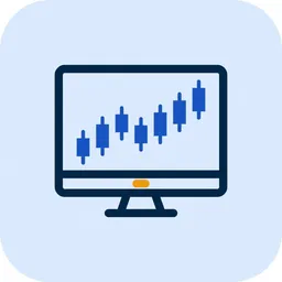 Trading monitor icon for matching a trading platform