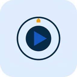 Play button icon for testing a demo account